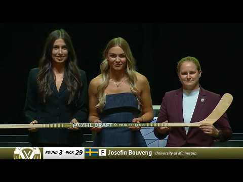 Josefin Bouveng Selected in 3rd Round (29th Overall) by PWHL Las Vegas in 2026 PWHL Draft