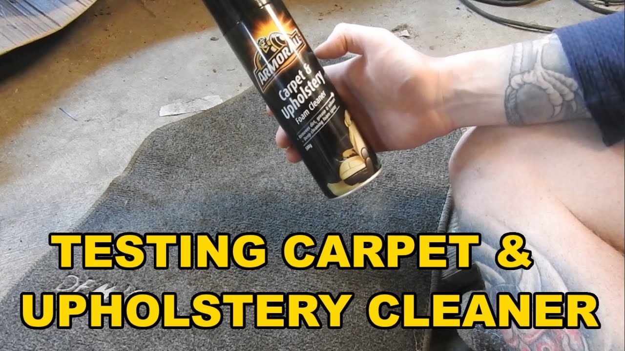 Armour All Car upholstery And Carpet Cleaner Test YouTube