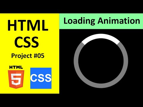 HTML CSS Project 5 - Loading Animation in HTML & CSS