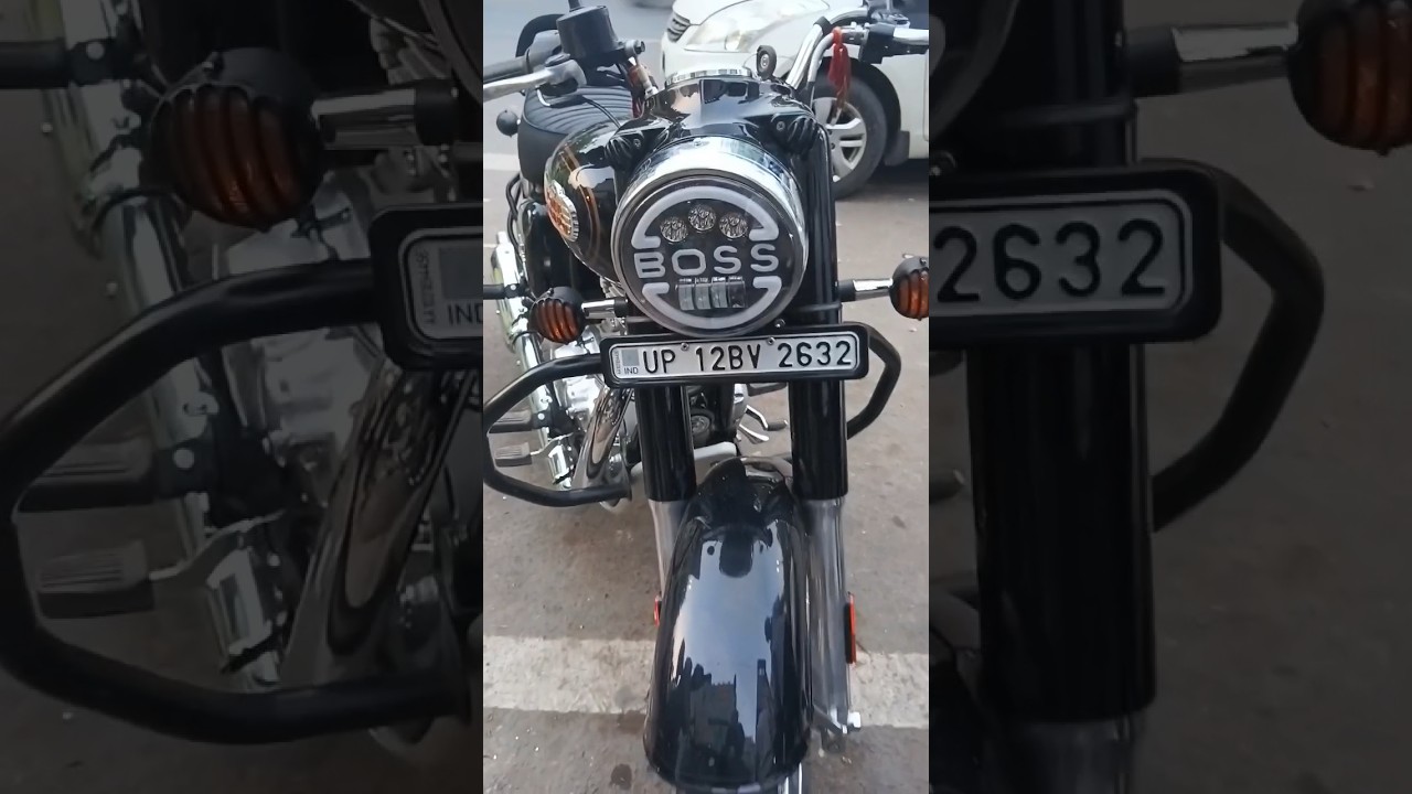 Bullet Boss Headlight Fitting lucky bike accessories shop Delhi 