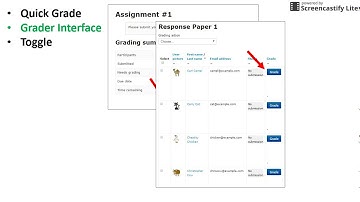 Moodle Assignment Grading Interface