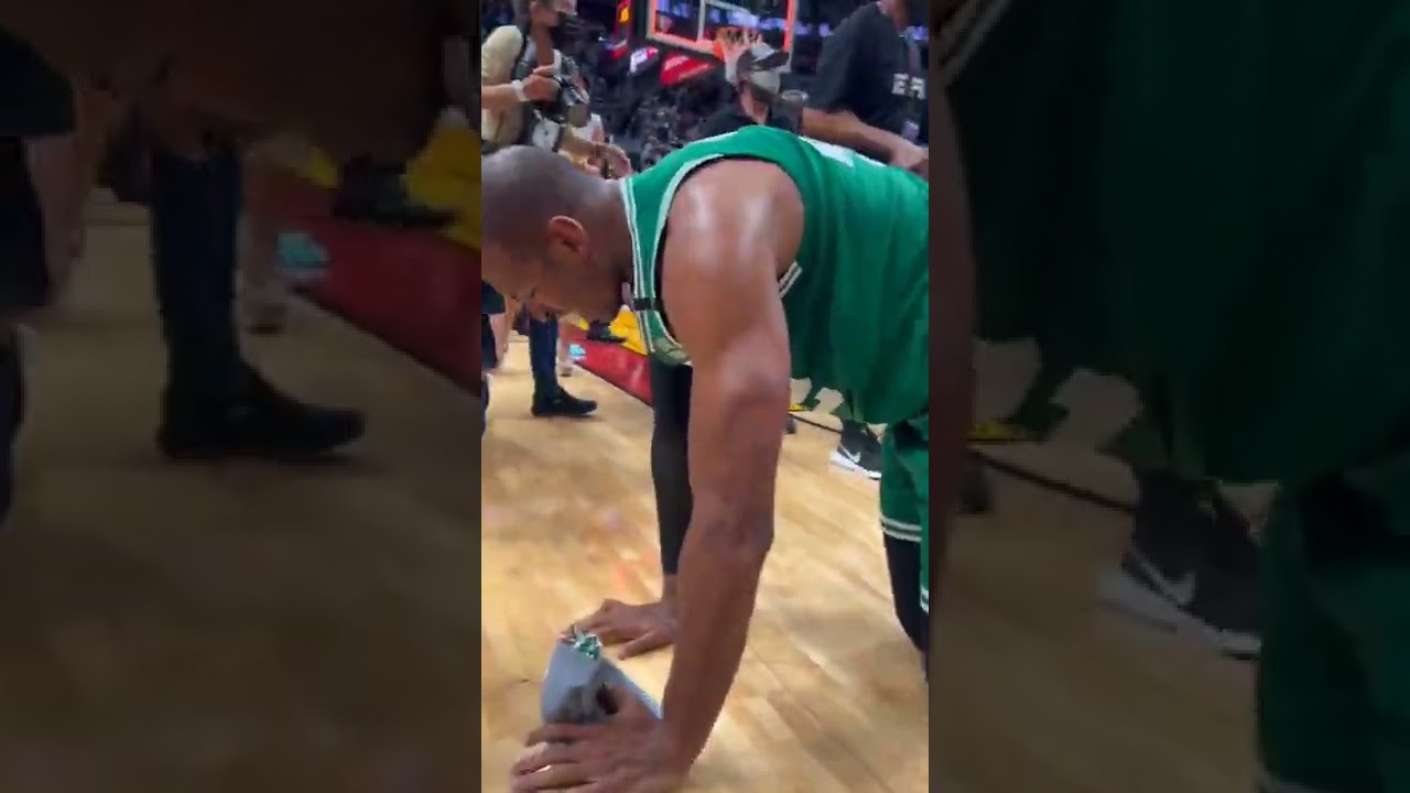 Al Horford let it all out after reaching his first NBA Finals 🙏