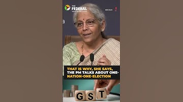 Nirmala Sitharaman: GST 2.0 has no direct link to polls | #shorts