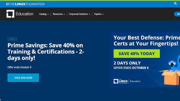 Save 40% Off Linux Foundation Training and Certs Oct 8  - 9, 2024 [CLOSED]