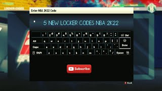 5 NEW LOCKER CODES NBA 2K22