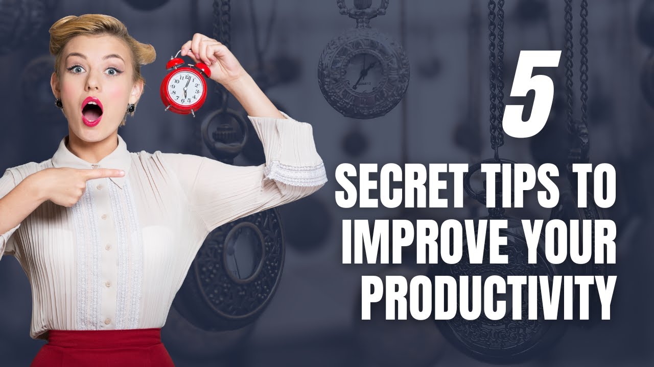 Just 5 steps to become productive - YouTube