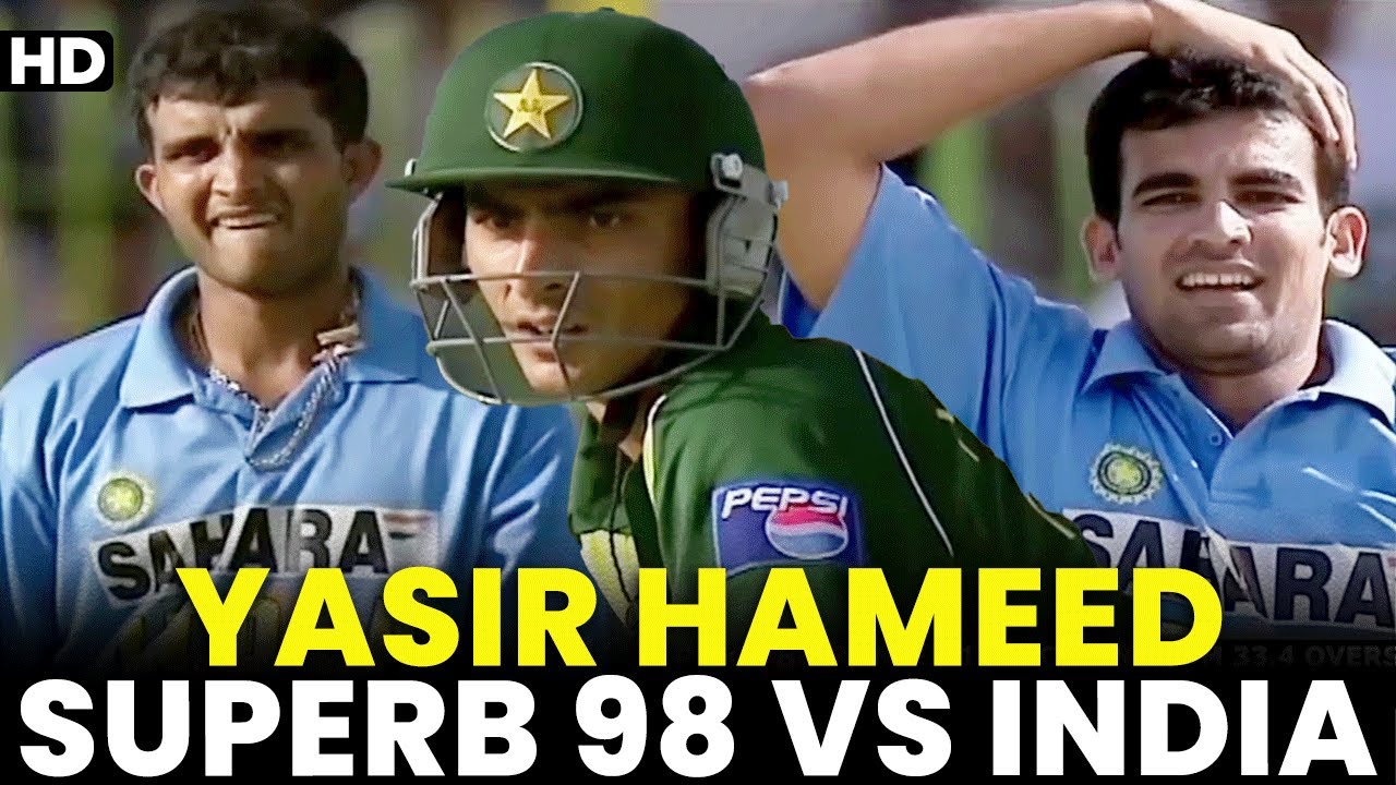 Yasir Hameed Superb 9️⃣8️⃣ vs India | Pakistan vs India | 3rd ODI 2004 | PCB | MA2A