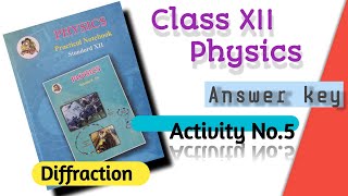 Class 12 Physics Activity 5.Diffraction | 12 Physics Activity 5.Diffraction pattern | @elearn2bsmart