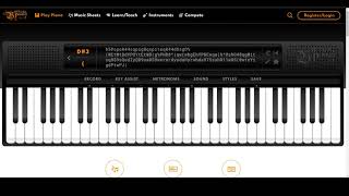 This Game: No Game No Life - |Virtual Piano| screenshot 2