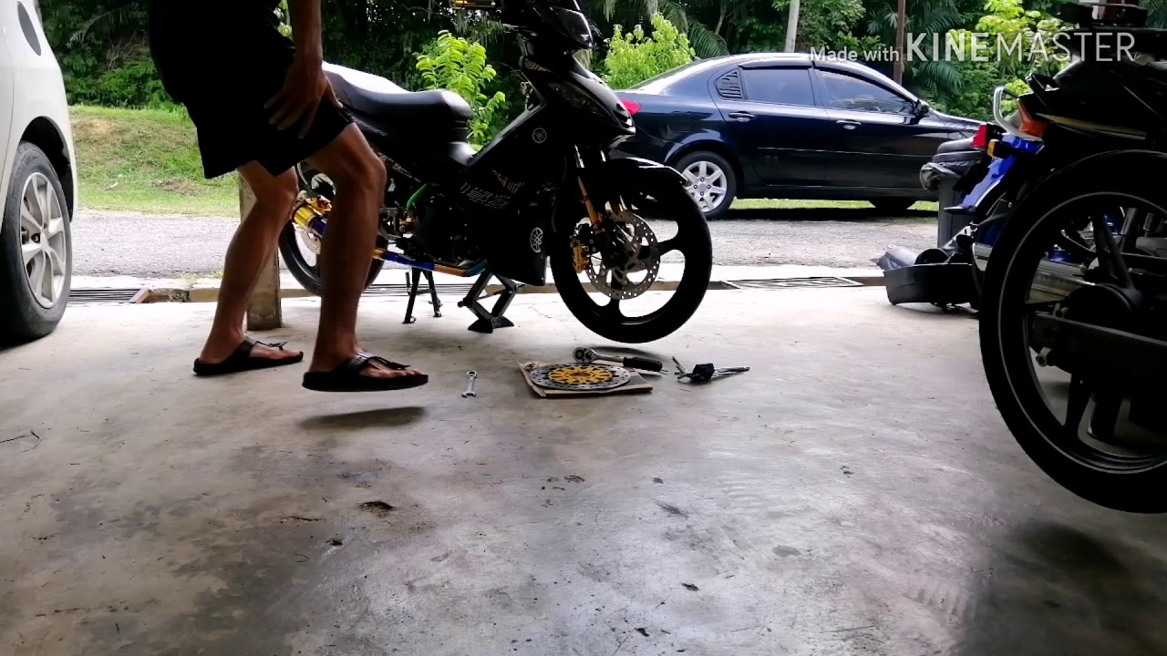 lc135 v1 es sarung disc king drag 267mm - YouTube