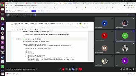 UNZA PHY 3032 Chapter 17A  Numerical Integration with Scipy Integrate  submodule 16 July 2021