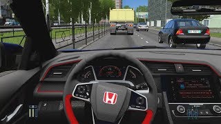City Car Driving - 2018 Honda Civic Type-R | Fast Driving screenshot 4