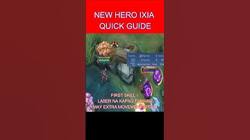 New Hero Ixia quick guide in Mobile Legends MLBB by Professor Joseph ML
