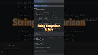 String Comparison in Java #programming #java #javainterviewquestions #strings #javaprogramming