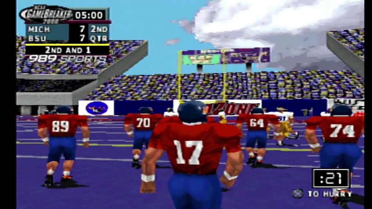 NCAA Gamebreaker 2000 Boise State Broncos vs Michigan Wolverines