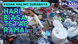 Pasar Maling Surabaya ❗ Hari Biasa Tetap Ramai 