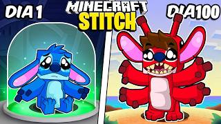 SOBREVIVI 100 días como STITCH en MINECRAFT 😈 Stitch Invadió Mi Mundo de Minecraft... screenshot 5