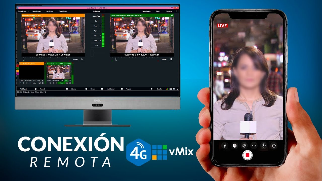 Transmision REMOTA desde telefono a Vmix