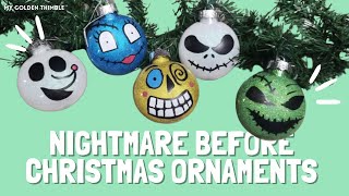 DIY Nightmare Before Christmas Ornaments