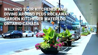 walking tour Kitchener and driving around Plus Rockway Garden Kitchener Waterloo Ontario Canada