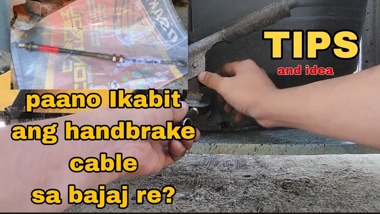 how to install new bajaj re handbrake cable/tutorial