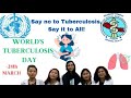 Say no to tuberculosis say it to all world tb day 2024 contestant no3