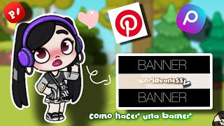 como hacer un baner para youtube ✅️ #worldvaness#avatar world#