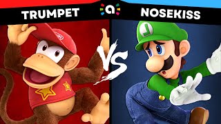 Trumpet (Diddy Kong) vs Nosekiss (Luigi) | Super Smash Bros Ultimate Amiibo Fights