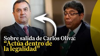 Sobre salida de Carlos Oliva: "Nadie tiene derecho infinito de ser renovado" #NuncaEsTarde