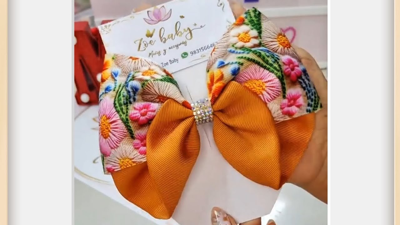 Moño con listón de 7.5 cm