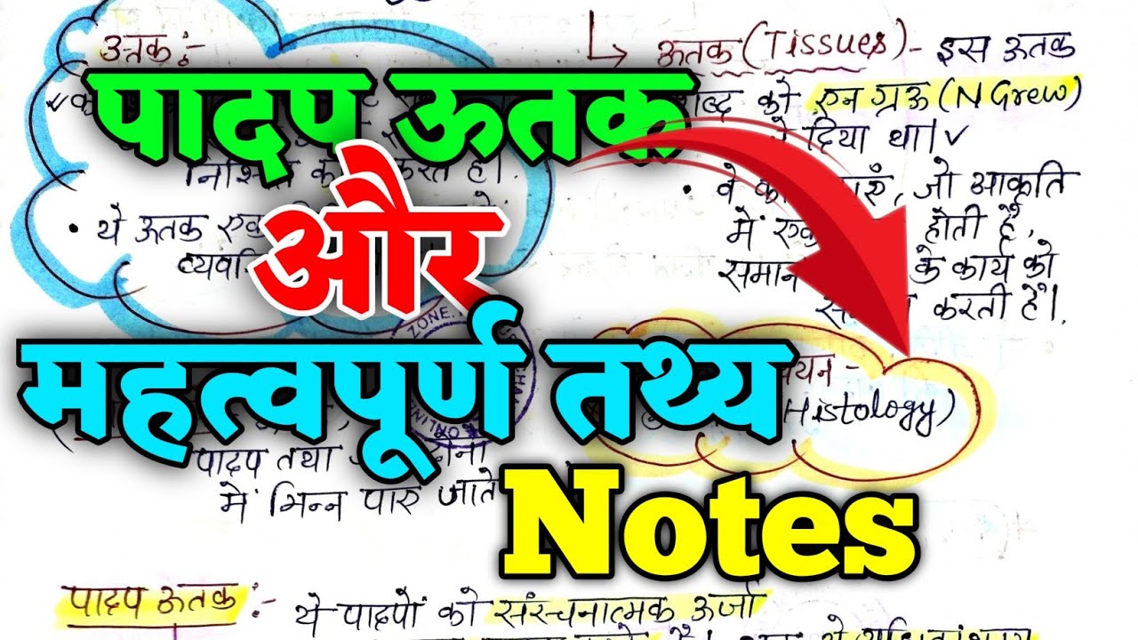 Biology - पादप ऊतक| Padap Uttak Notes | Science Notes For All Exams | Online Study Zone 