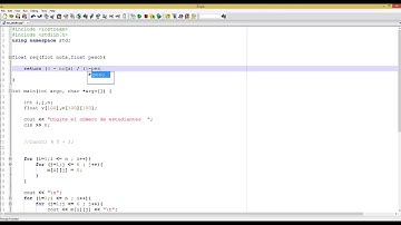 Ejercicio de programación en C++ usando matrices y funciones