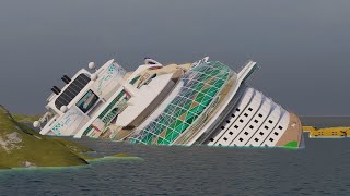 Wonder Of The Seas Sinks Like Costa Concordia - What If Scenario