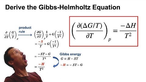 Gibbs-Helmoltz Equation Derivation || Fully Explained 💪