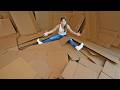 100 Cardboard Boxes! I Make a Crazy Sculpture