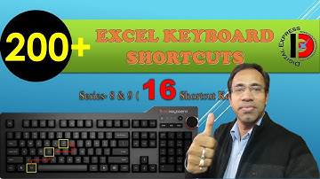 Excel Shortcut keys-Series - 8 & 9II Most useful keyboard shortcut keys II You should KNOW!