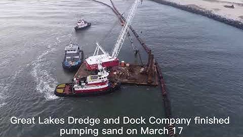 The dredging pipeline from Nanjing DEERS was used in the Dredging project at Moriches Bay