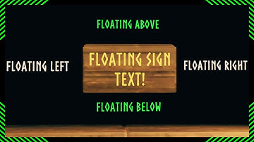 Floating Sign Text!  Here