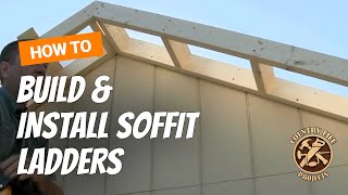 How to Build a Shed  How To Build Roof Rake Ladders (soffit overhang)  Video 9 of 15