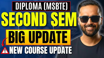 Second Semester Big Update ⚠️ | New Course Important Announcement | DIPLOMA MSBTE | Pradeep Giri Sir