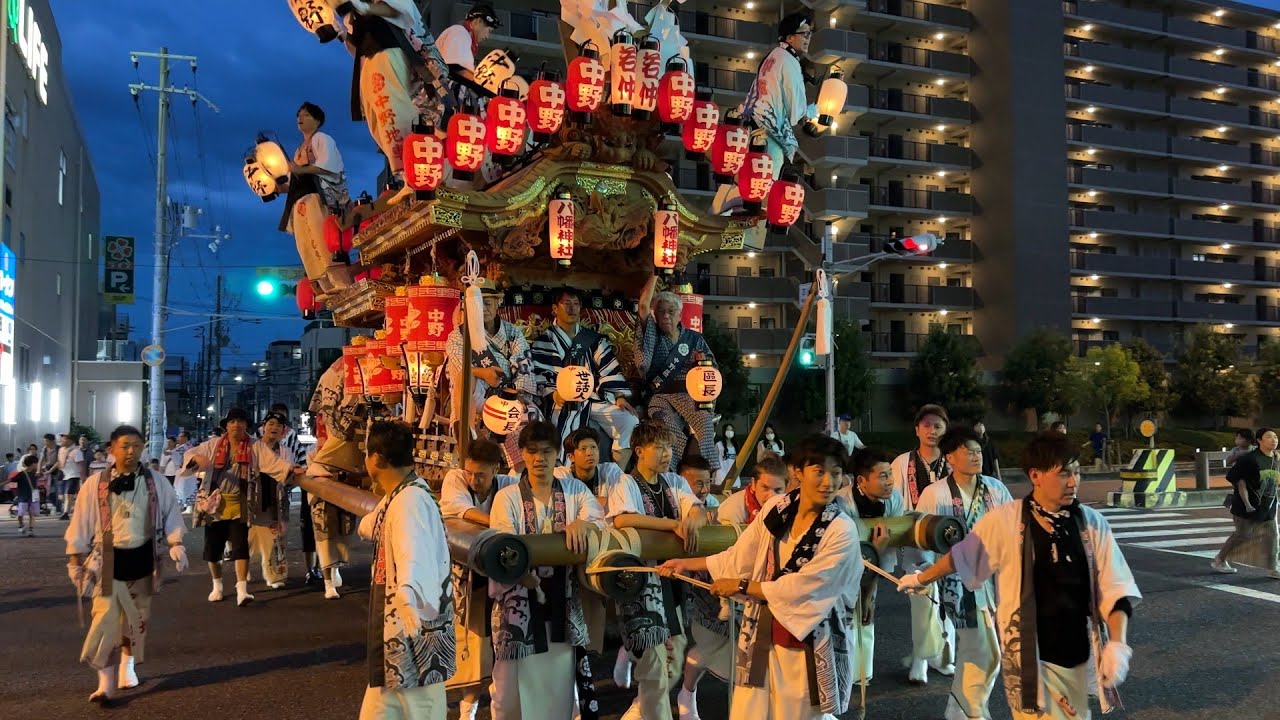 令和7年9月21日　中野八幡神社例祭 秋祭り　中野區　町内曳行