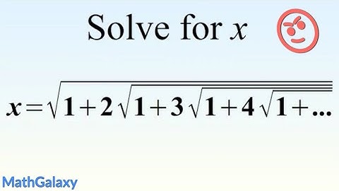 How to Solve this Crazy Equation. Ramanujan