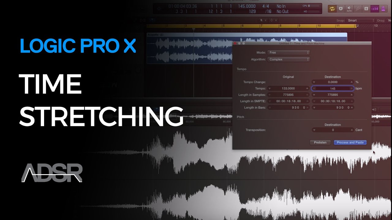 How To Time Stretch In Logic Pro X