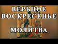 Молитва в ВЕРБНОЕ ВОСКРЕСЕНЬЕ