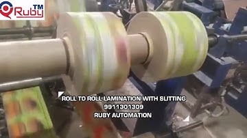 Dona Paper lamination Machine with slitter 9911301309 Ruby Automation