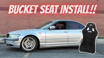 How To Install A BUCKET SEAT In Your E46!! Budget Build Drift Car!