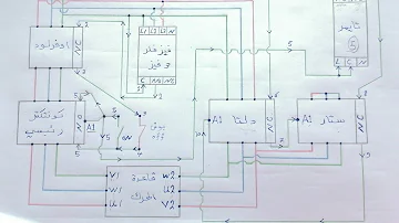 توضيح دائرة تشغيل ستار دلتا Explanation Of Star Delta Operation Circuit 