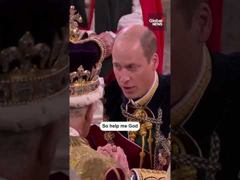 King Charles III coronation: Prince William pledges to be 'liege man of life and limb' for father