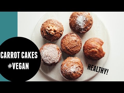 Mini Carrot Cakes! vegan, low fat