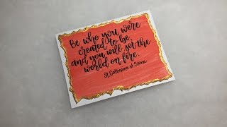 Handlettered Confirmation Card